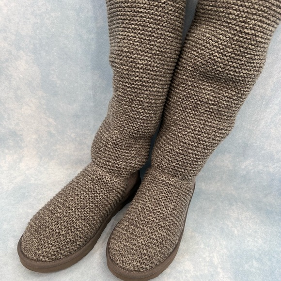 Ugg Cardy Charcoal Sweater Boot 10 - Picture 4 of 12